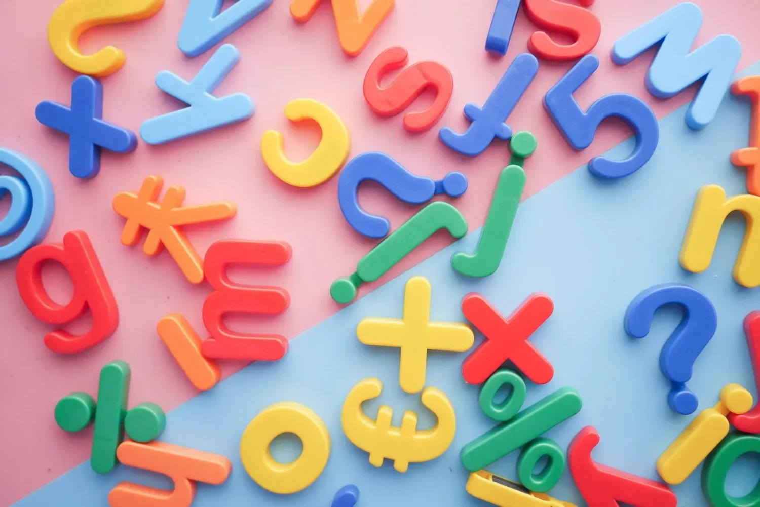 Magnet letters for a four-year-old child to play with during speech therapy and learn articulation