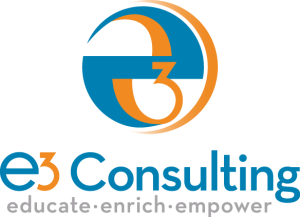 e3 Consulting logo educate enrich empower academic specialists Del Mar Encinitas